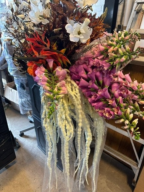 Complete partij luxe zijdebloemen & decoratie, Ophalen, Binnen, Overige typen, Overige materialen