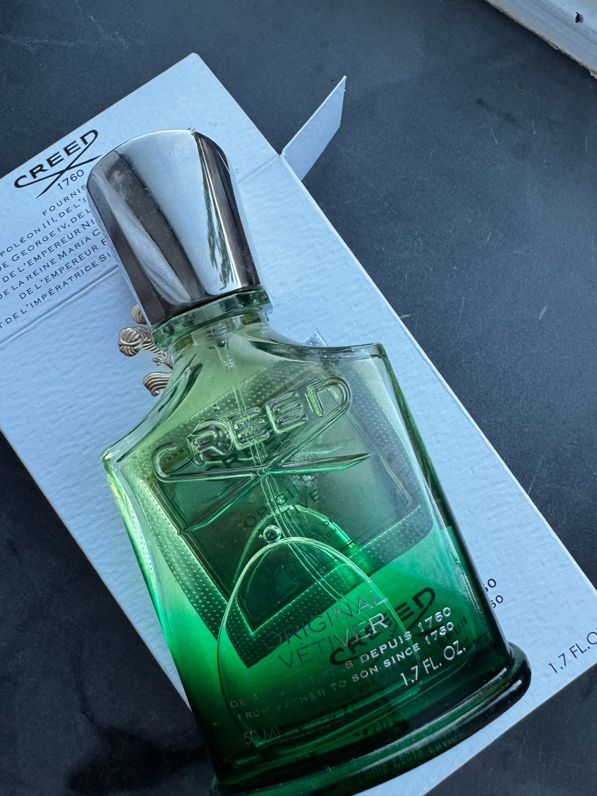 Creed Original Vetiver Eau de Parfum 50ml, Ophalen of Verzenden, Zo goed als nieuw