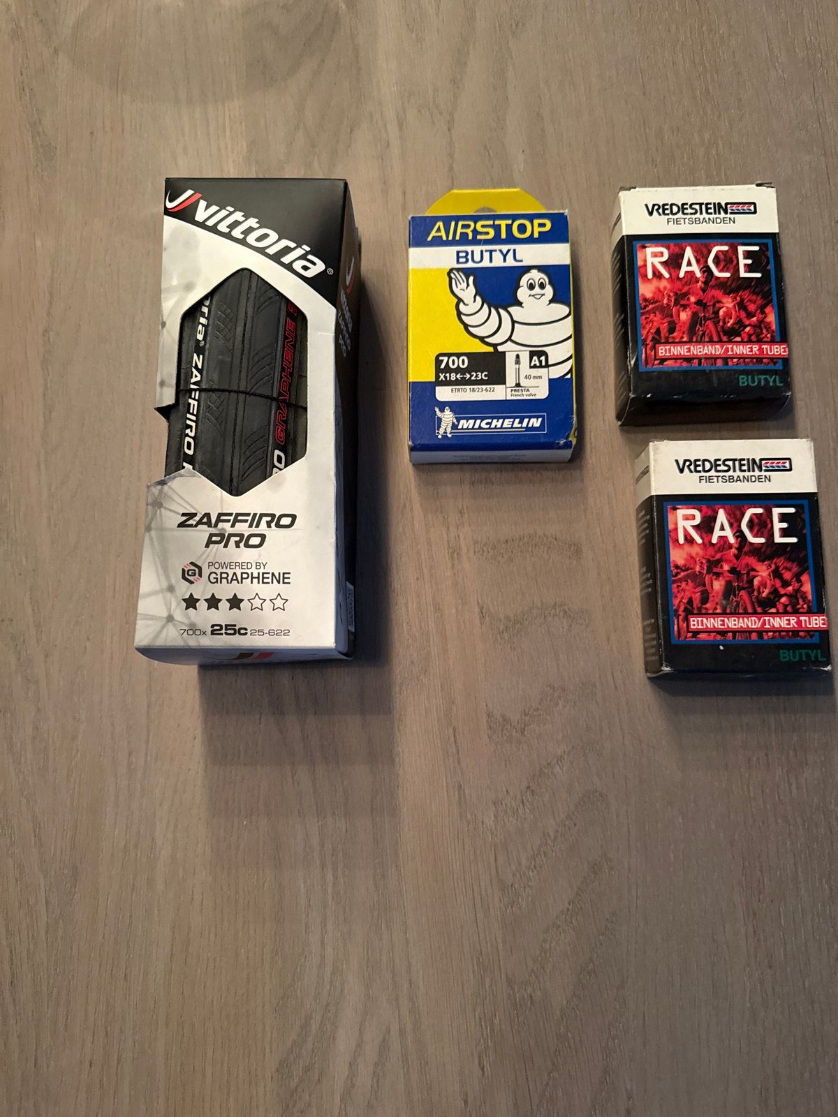 Racefiets buitenband en binnenbanden, Ophalen, Band, Nieuw, Rubber