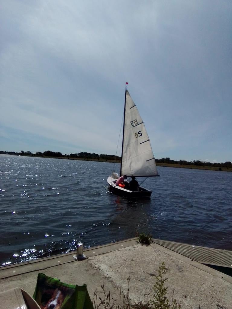 Mooie houten zeilboot - schakel, Watersport en Boten, Ophalen, Zo goed als nieuw