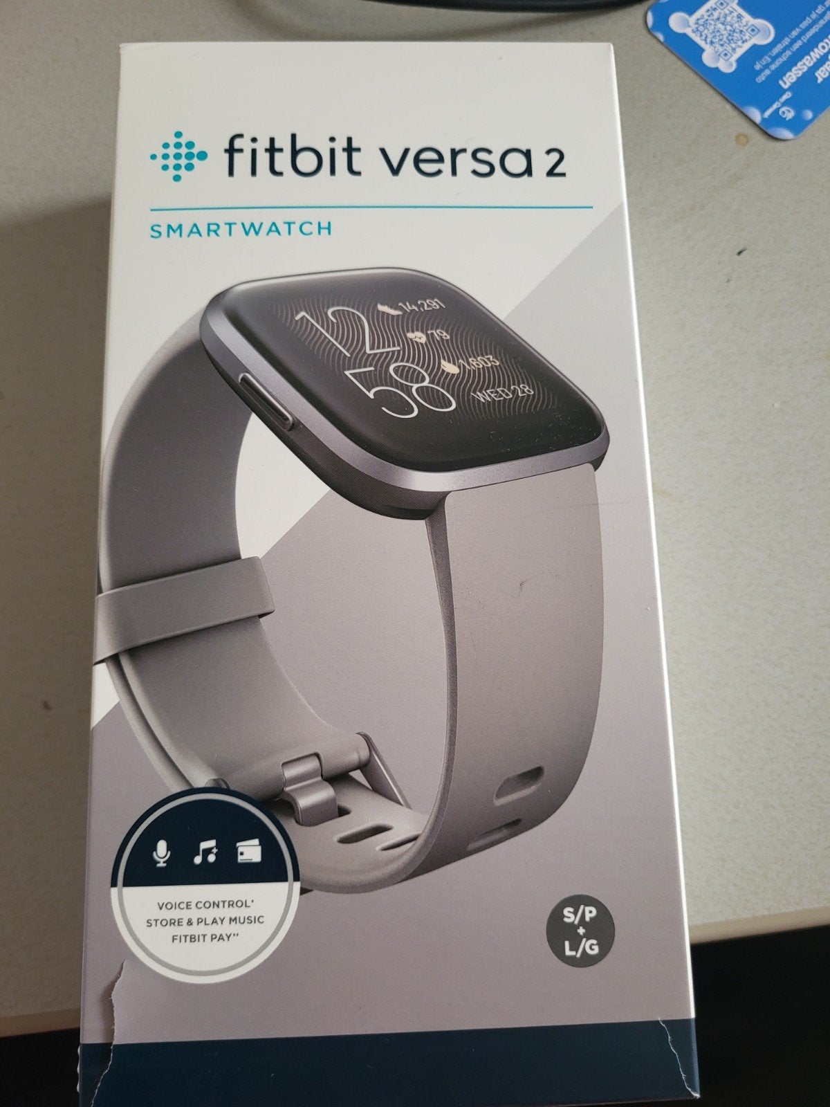 Fitbit Versa 2 Smartwatch - Gebruikt in doos, Gebruikt, Ophalen of Verzenden, Fitbit, Waterdicht