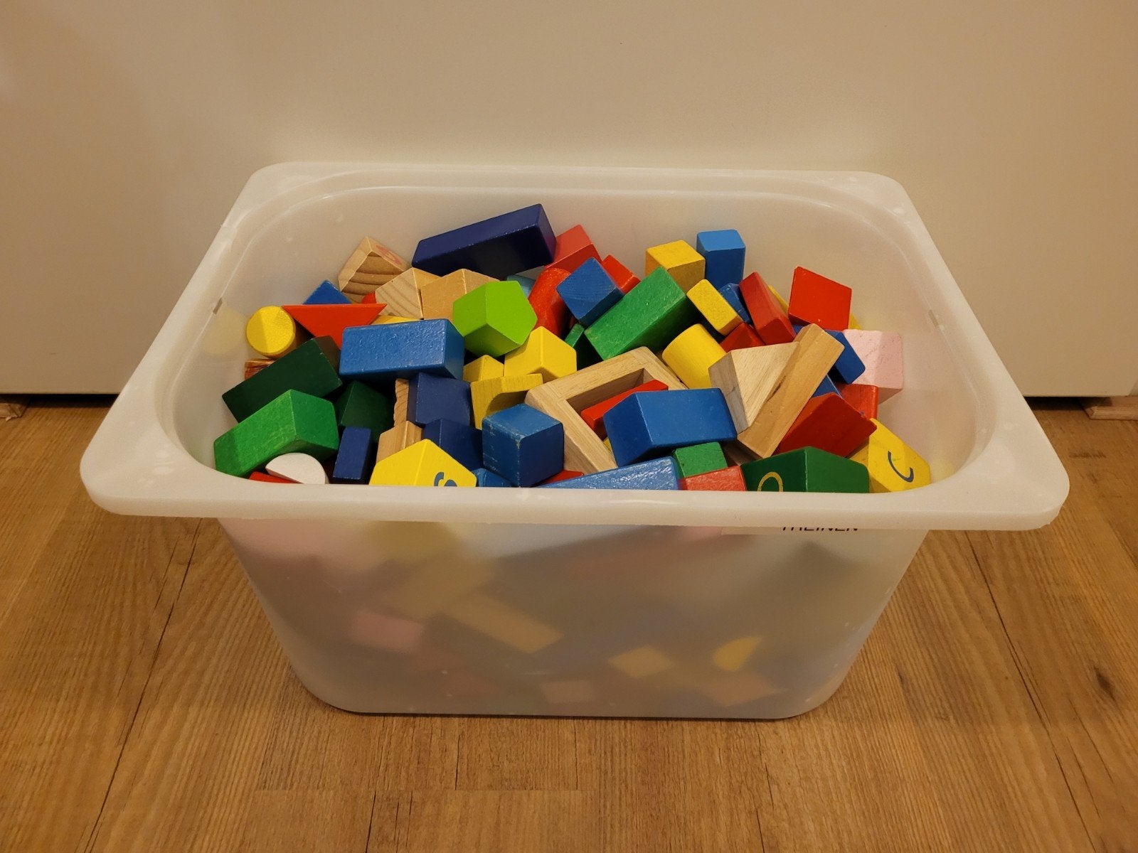 Grote set houten blokken - 125+ stuks, Ophalen of Verzenden, Gebruikt, Overige merken