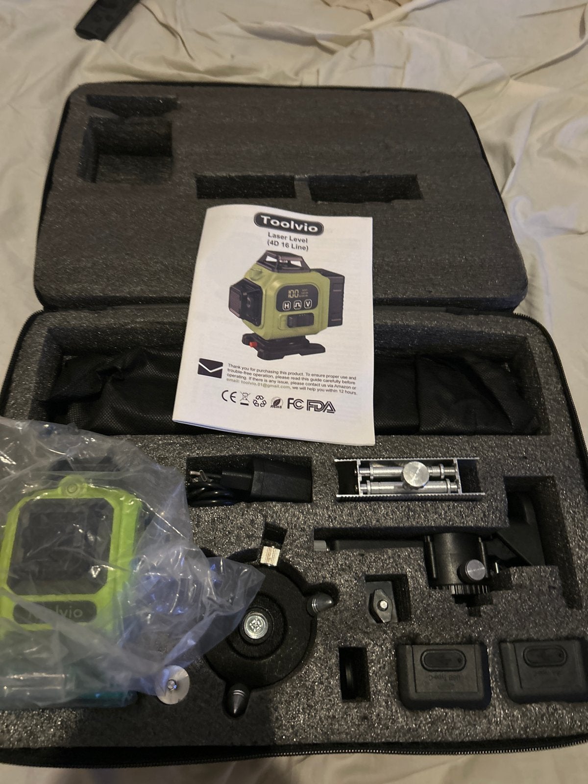 Toolvio Laser Level (4D 16 Line) - Nieuw in doos, Ophalen of Verzenden, Nieuw, Licht
