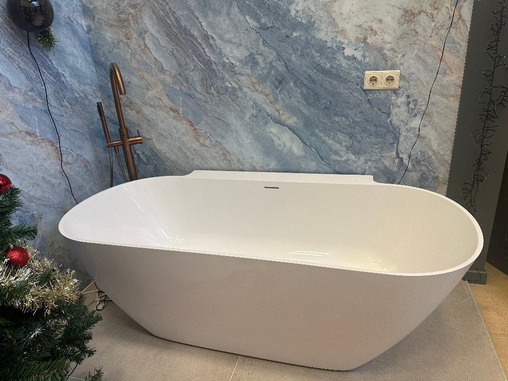 Ligbad Back to Wall Laufen Lua 170x85,5cm Marbond Wit, Ophalen, Steen, Duitsland, Info@dealplein.nl