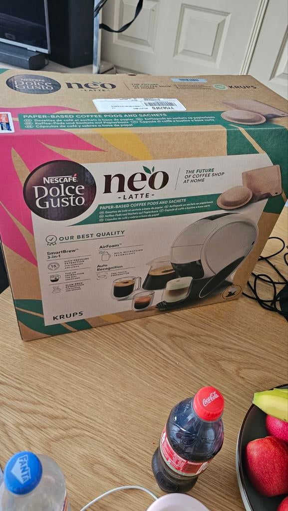 Nescafé Dolce Gusto Neo Latte Koffiemachine - Nieuw in doos, Ophalen, Koffiepads en cups, 1 kopje, Koffiemachine