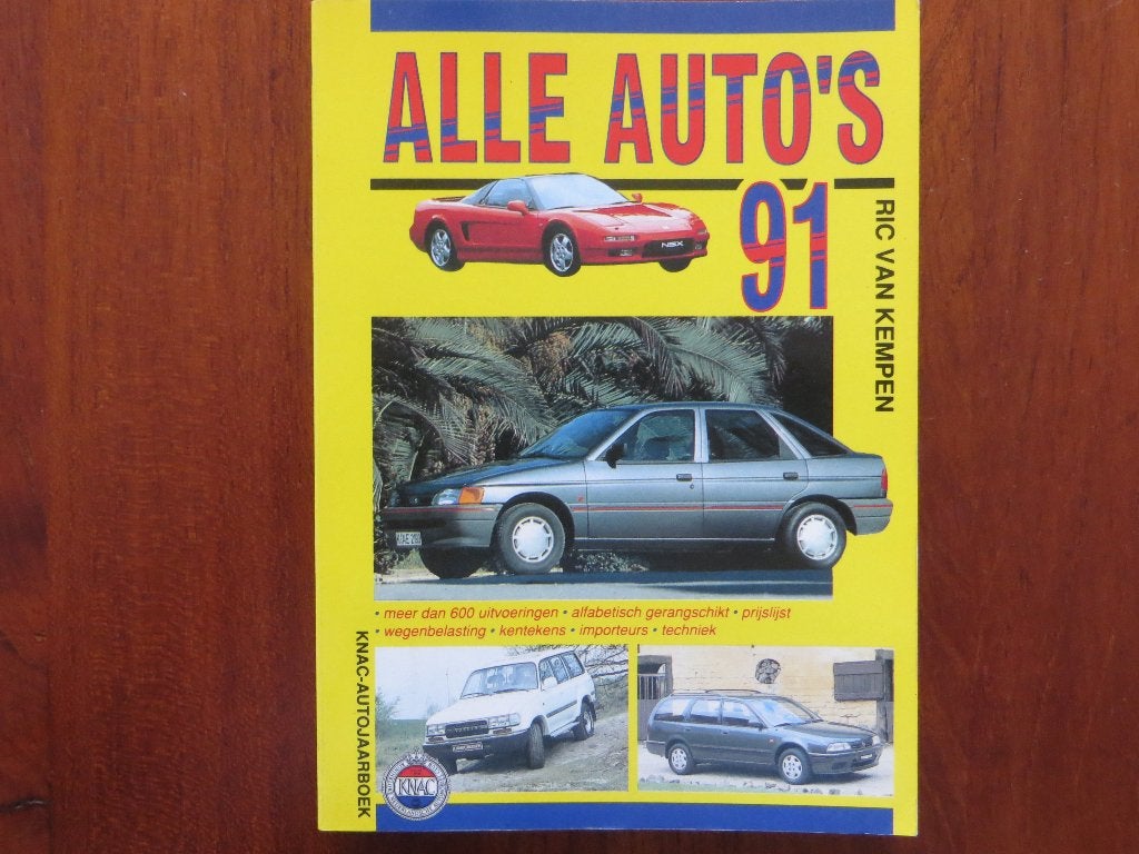 KNAC-Autojaarboek: Alle Auto’s 1991, Ophalen of Verzenden, Nieuw, Algemeen