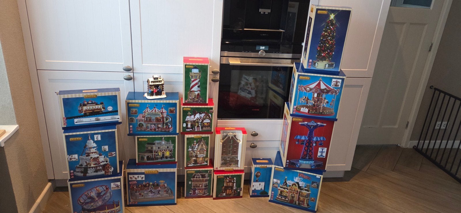 lemax kerst dorp, Ophalen, Gebruikt