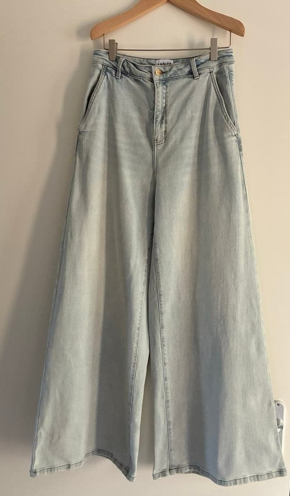 Janice The Dexter stretchdenim jeans maat 42, Verzenden, Zo goed als nieuw, Blauw, W33 - W36 (confectie 42/44)
