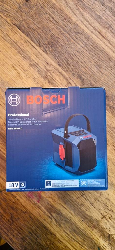 Bosch Professional GPB 18V-1 C Accu Bluetooth Speaker, Ophalen of Verzenden, Nieuw