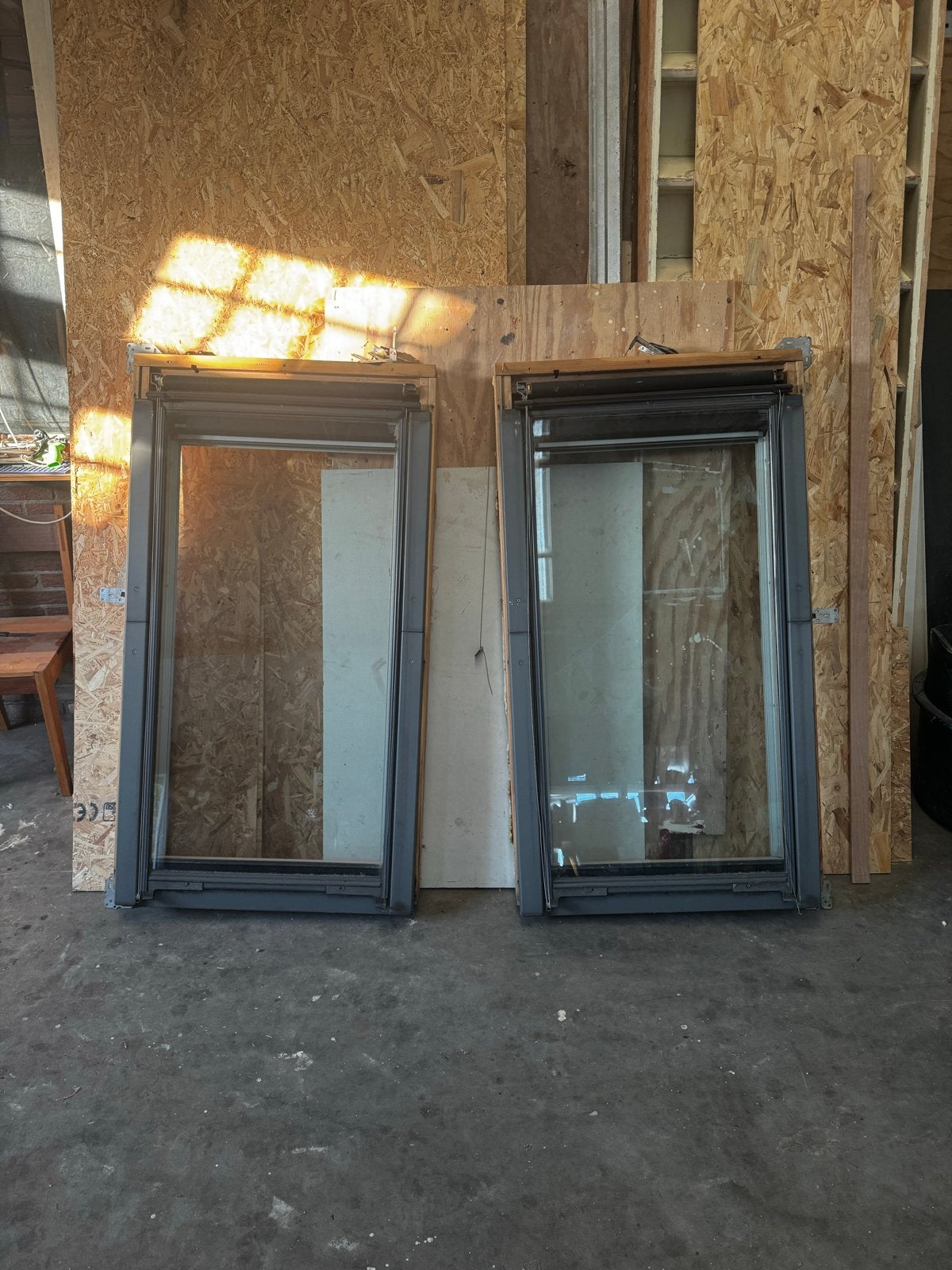 2 Velux dakramen GGL H08 met zonwering en gordijn, Ophalen, Gebruikt, Minder dan 80 cm, 120 tot 160 cm