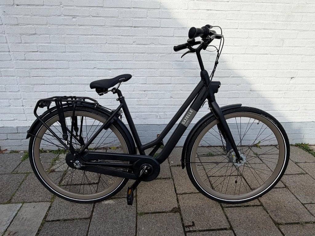 ZGAN - Gazelle Esprit T3 Damesfiets / Schoolfiets (Matzwart), Ophalen, Gazelle, 47 tot 50 cm, Versnellingen