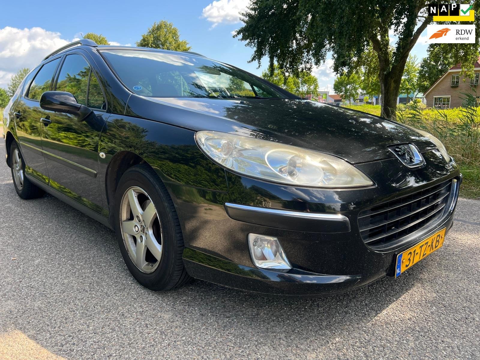 Peugeot 407 SW 2.0-16V XT Automaat/138.188 KM/3e Eigenaar/Tr, Auto's, Stof, Gebruikt, Zwart, 4 cilinders