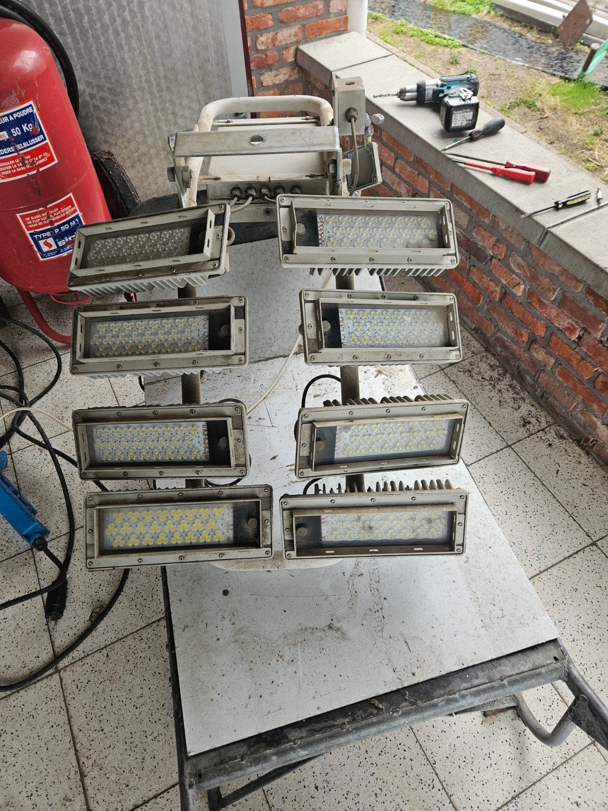speelveldverlichting /tennisplein led  defect, Ophalen, Gebruikt, Overige merken