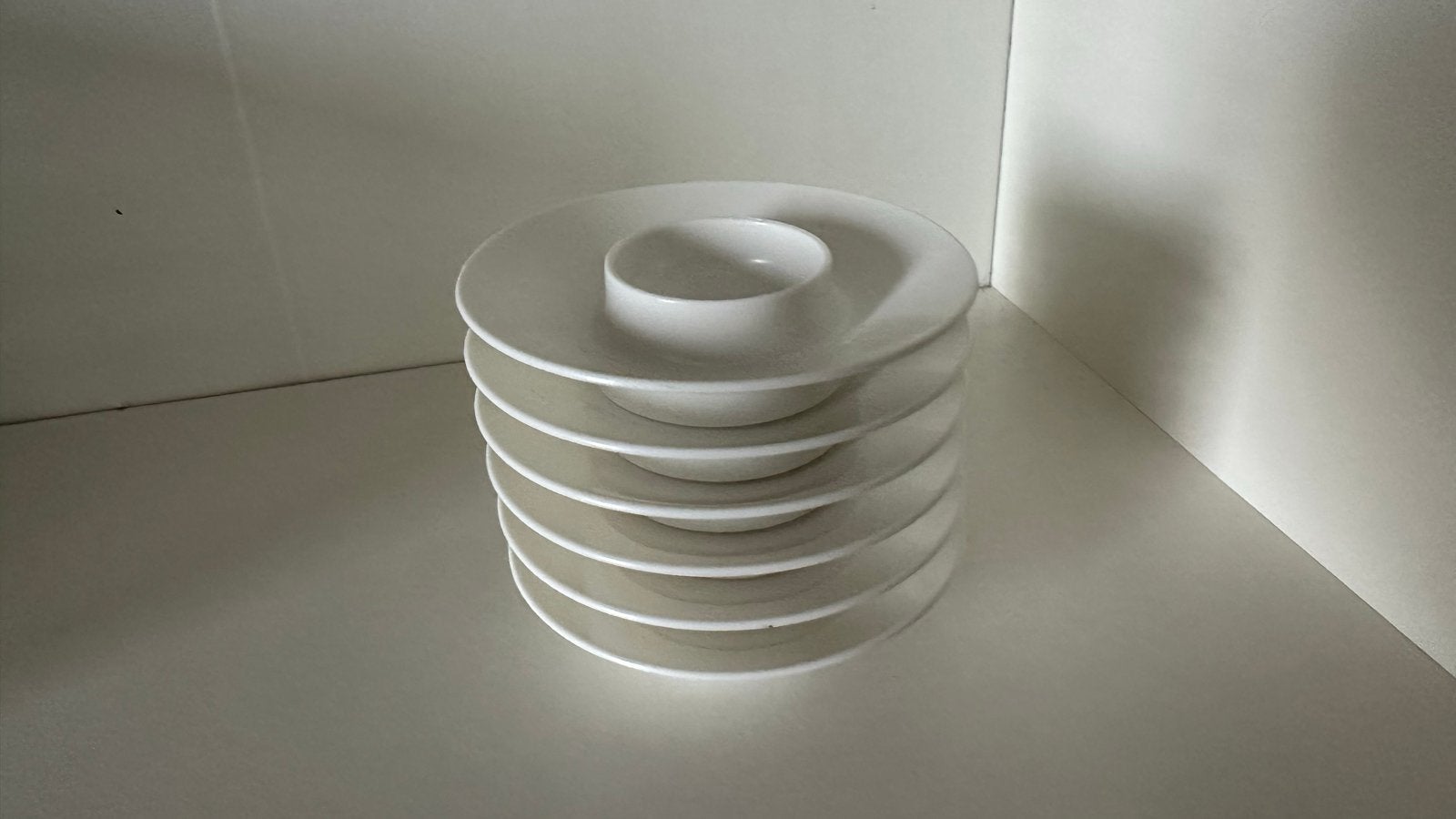 Mepal eierdopjes met schotel - 6 stuks, Kunststof, Mepal, Overige typen, Vintage