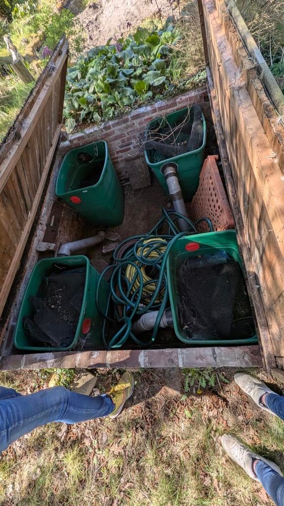 Vijverfilterinstallatie met slangen en toebehoren, Tuin en Terras, Vijvers, Ophalen, Gebruikt