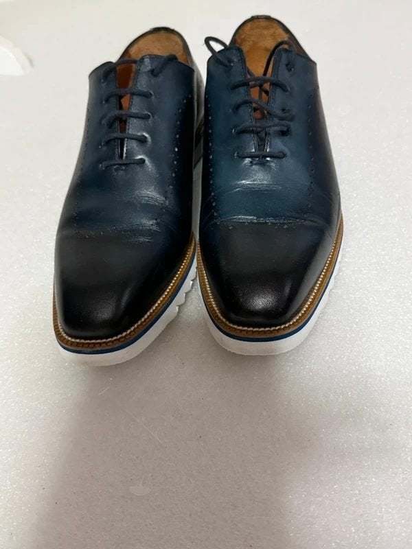 Donkerblauwe leren Jac Hensen veterschoenen maat 42, Blauw, Nieuw, Ophalen of Verzenden, Jac Hensen