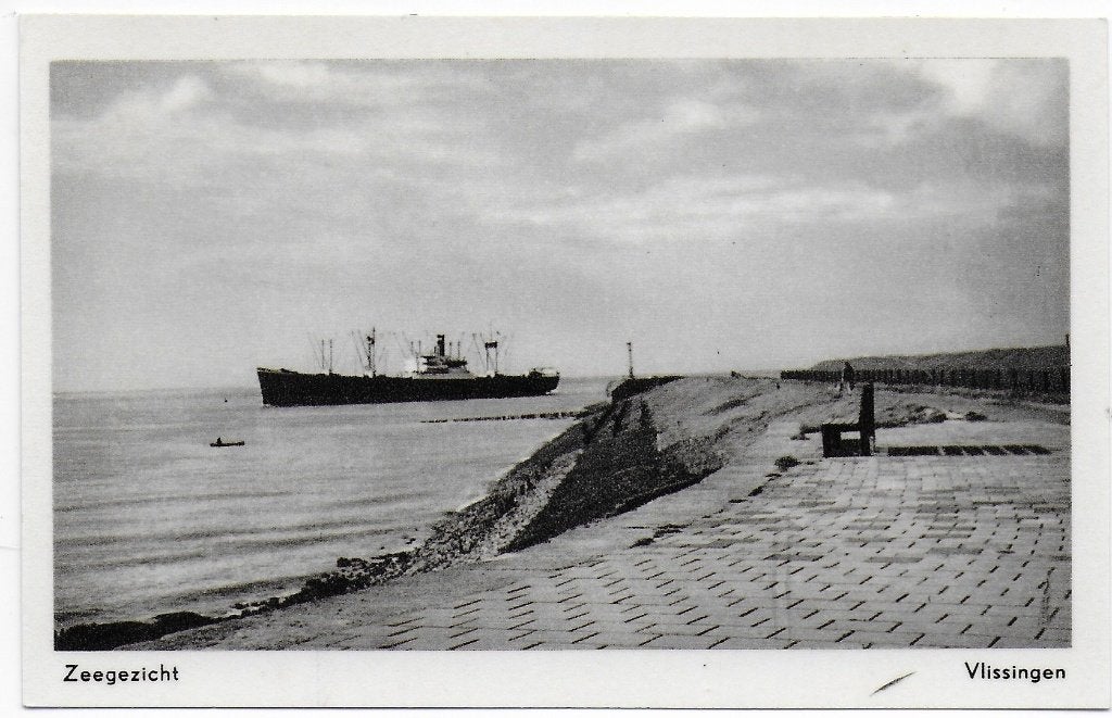 Vlissingen Zeegezicht - Ongelopen ansichtkaart (B7161), Ophalen of Verzenden, 1920 tot 1940, Ongelopen, Zeeland