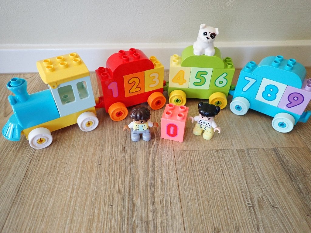 duplo getallen/cijfer trein 10954, Ophalen of Verzenden, Zo goed als nieuw, Compleet, Duplo