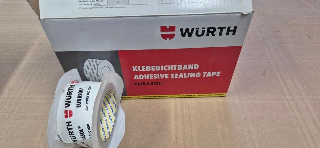 Wurth Klebedichtband Eurassol - Zelfklevende afdichtingstape, Minder dan 4 cm, Overige materialen, Nieuw, Ophalen of Verzenden
