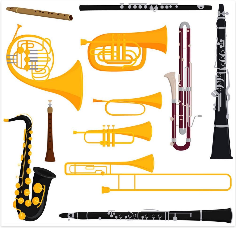 Blaasinstrument, Eén persoon