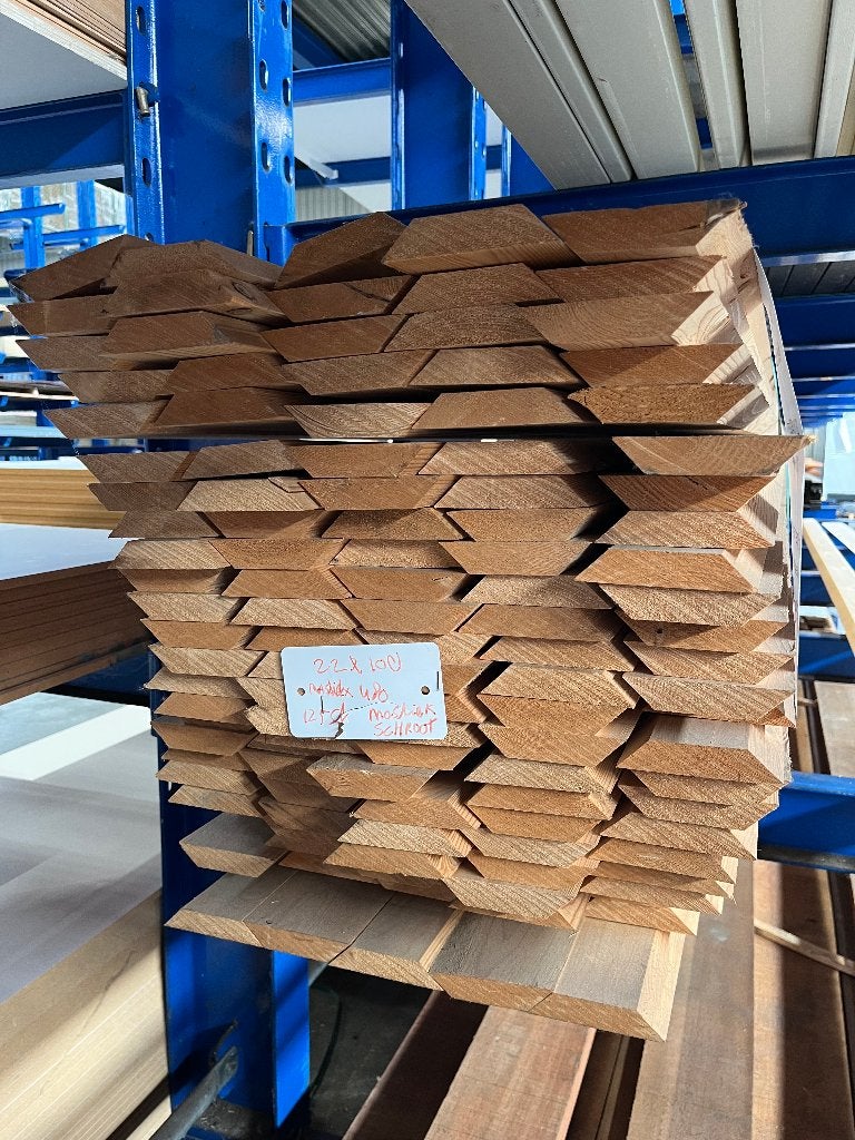 Vuren Mastiekschroot FSC Mix 70% 22x100x4800mm (120 st.), Ophalen, Minder dan 25 mm, Nieuw, Plank