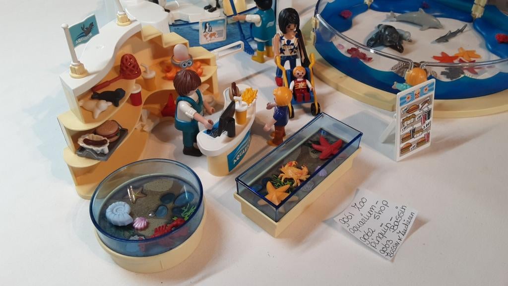 9061 Aquarium shop 9062 pinguins bassin 9063 zeedieren, Kinderen en Baby's, Speelgoed | Playmobil, Ophalen of Verzenden, Zo goed als nieuw