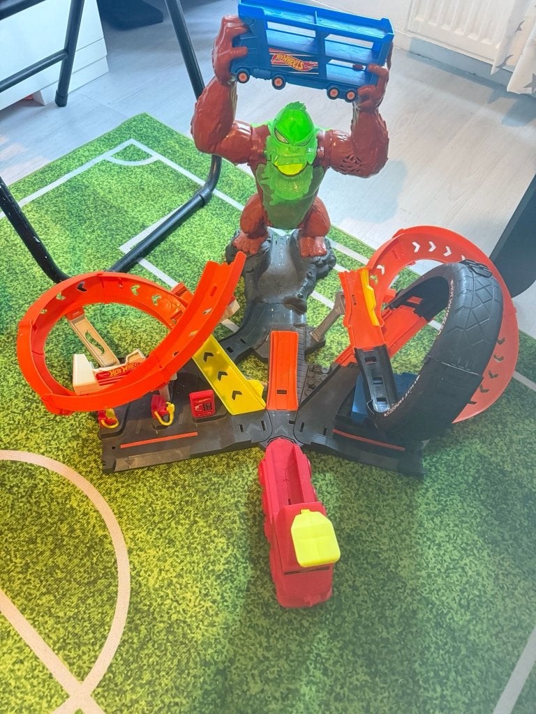 Hot wheels Gorilla Racebaan, Ophalen of Verzenden, Zo goed als nieuw