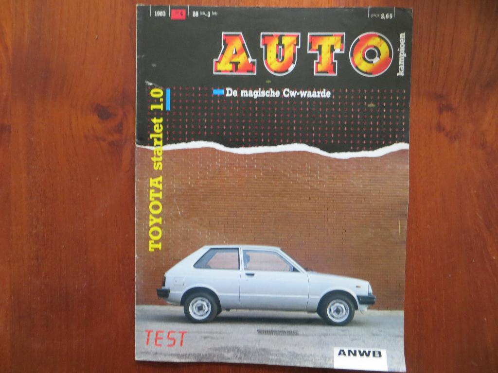 Autokampioen 4 1983 Toyota Starlet 1.0, RAI-nieuws, Ophalen of Verzenden, Zo goed als nieuw, Toyota