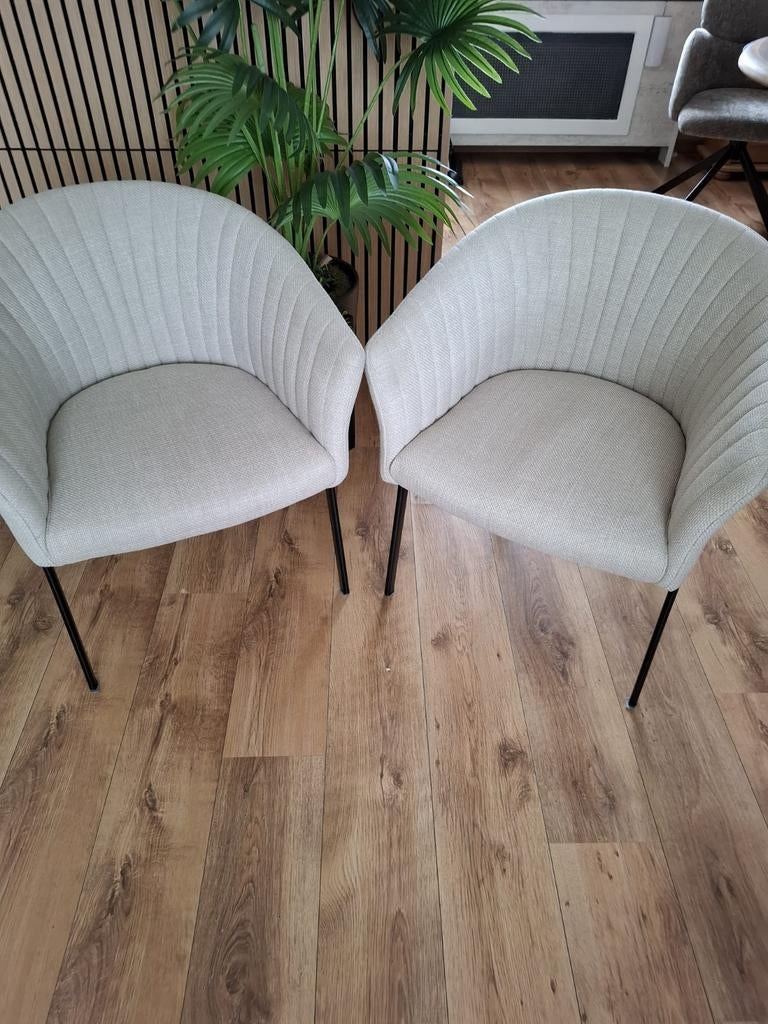 Luxe eetkamerstoelen (4 stuks), Huis en Inrichting, Stoelen, Bruin, Ophalen of Verzenden, Zo goed als nieuw, Vier