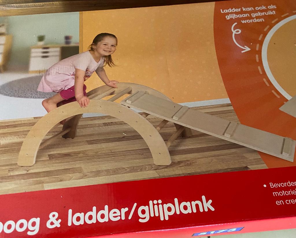 nieuw houten glij en ladder plank, Ophalen of Verzenden, Nieuw, Ontdekken