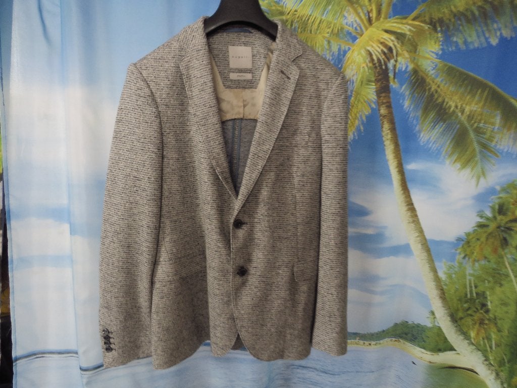 soepel grijs linnenmix blazer mt 50 Bugatti, Kleding | Heren, Bugatti, Maat 48/50 (M), Ophalen of Verzenden, Grijs