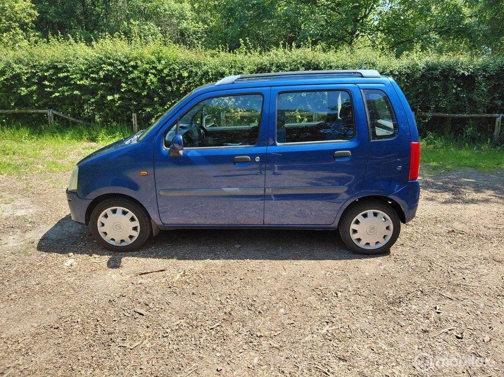 Opel Agila 1.2-16V Comfort Apk 28-01-2027, Auto's, Opel, Voorwielaandrijving, 40 €/maand, Blauw, Origineel Nederlands