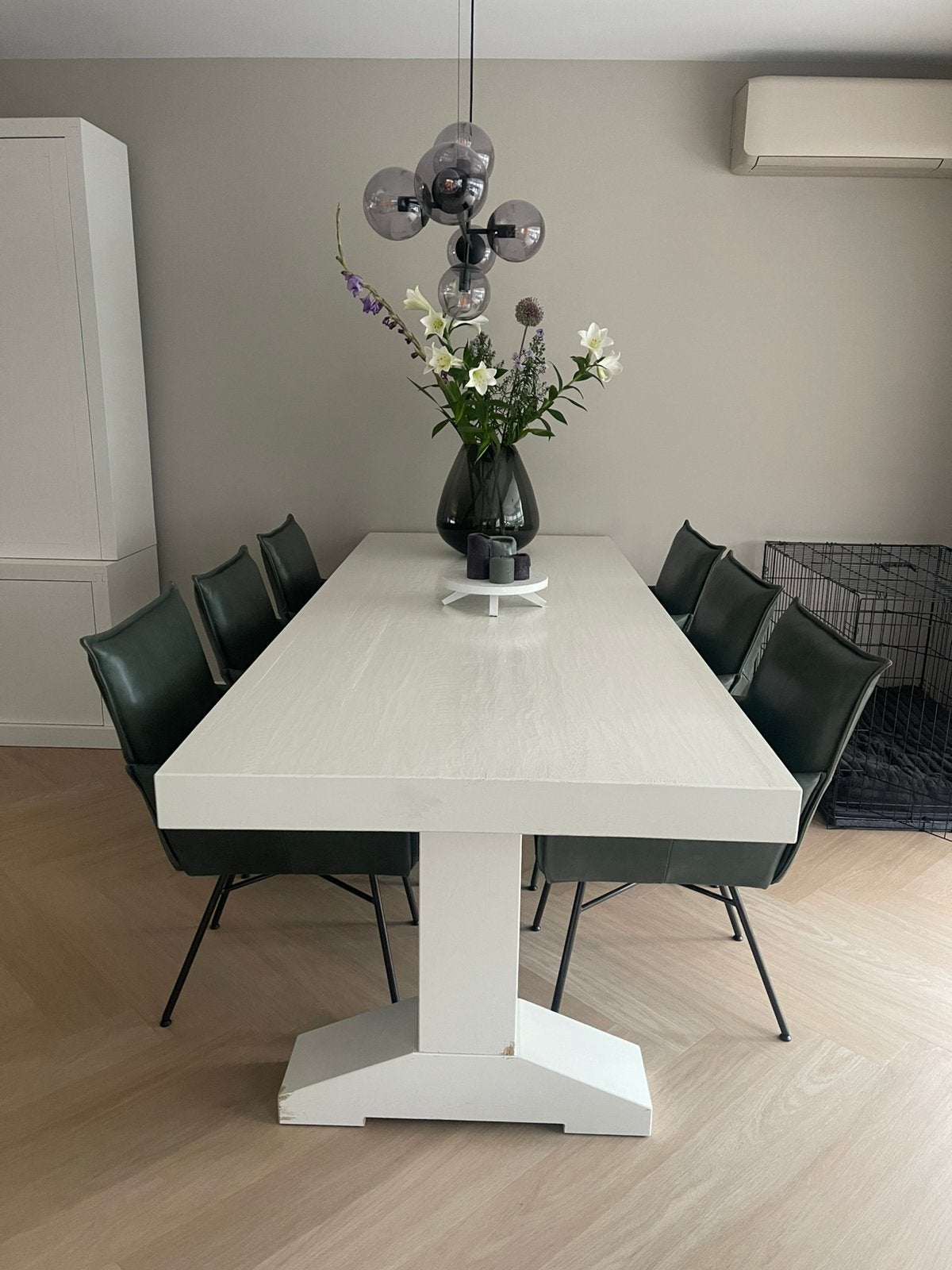 6 leren stoelen jess design, model Sanne., Huis en Inrichting, Ophalen, Overige kleuren, Leer, Zo goed als nieuw