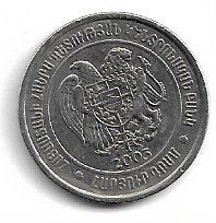 Armenie 100 Dram 2003, Ophalen of Verzenden, Overige landen