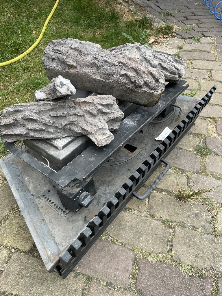 Gasbrander regelbaar voor schouw openhaard, Ophalen, Gebruikt, Vrijstaande haard, Houthaard