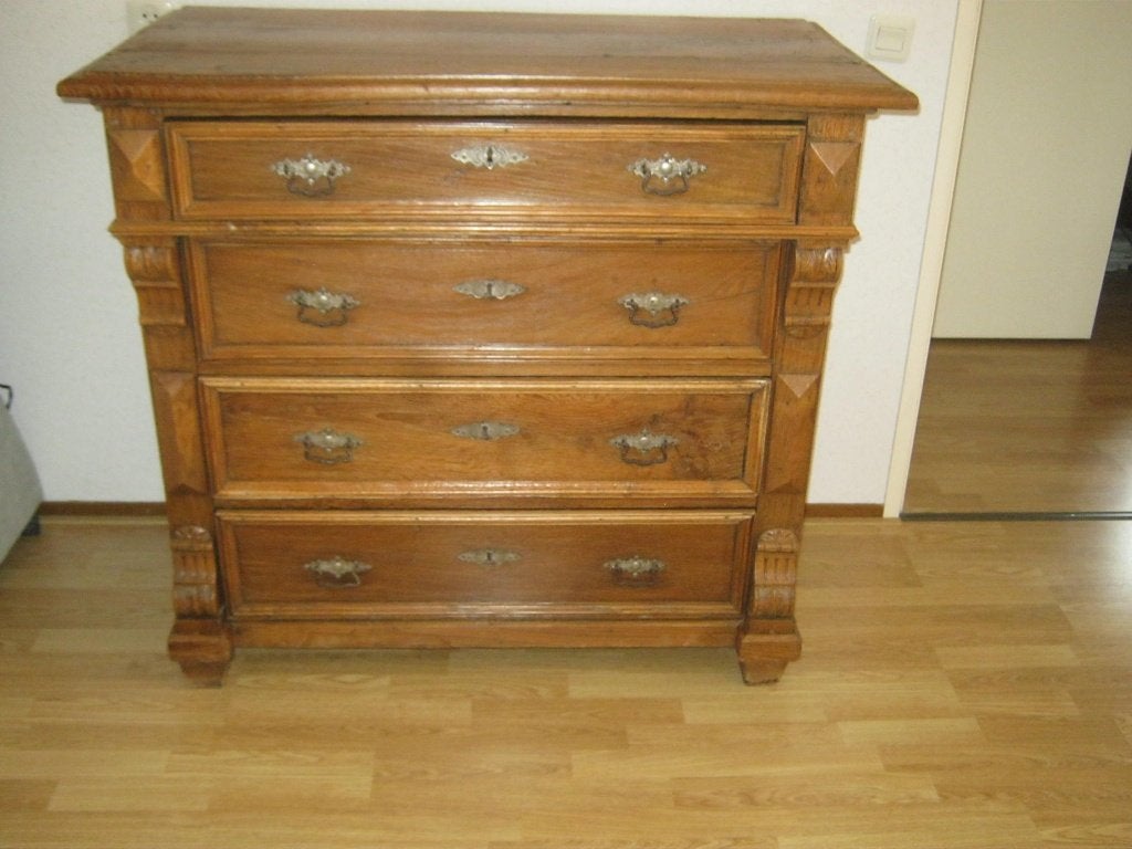 antieke eiken Jugendstihl  ladenkast (1920), Ophalen