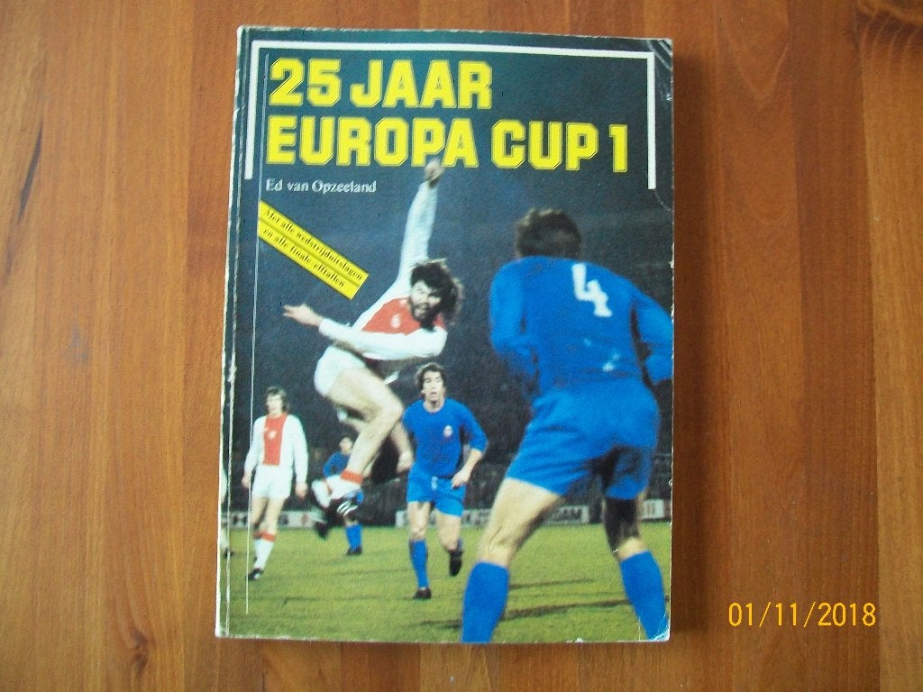 25 Jaar Europa Cup 1 - Ed van Opzeeland, Verzamelen, Verzenden, Gebruikt, Ajax, Boek of Tijdschrift