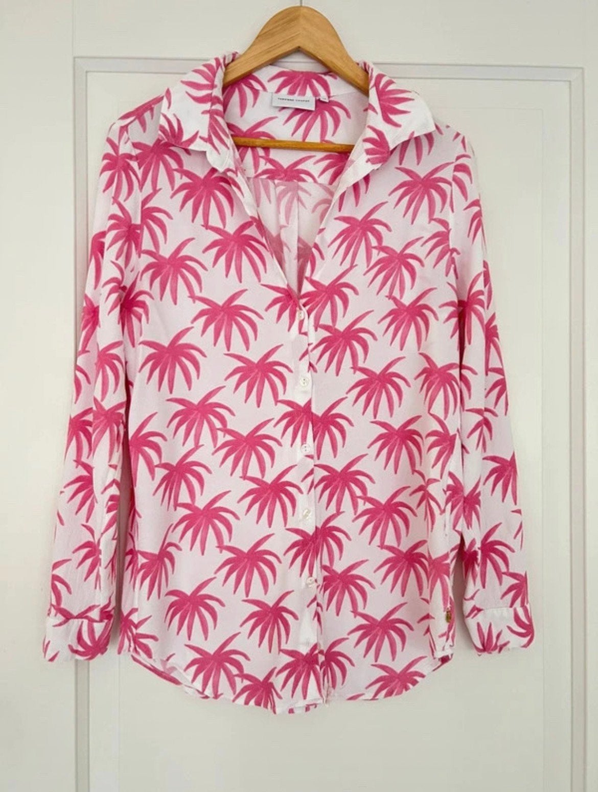 Fabienne Chapot Lily Coco Blouse | Palmen | Roze Wit | M38, Verzenden, Zo goed als nieuw, Maat 38/40 (M), Roze