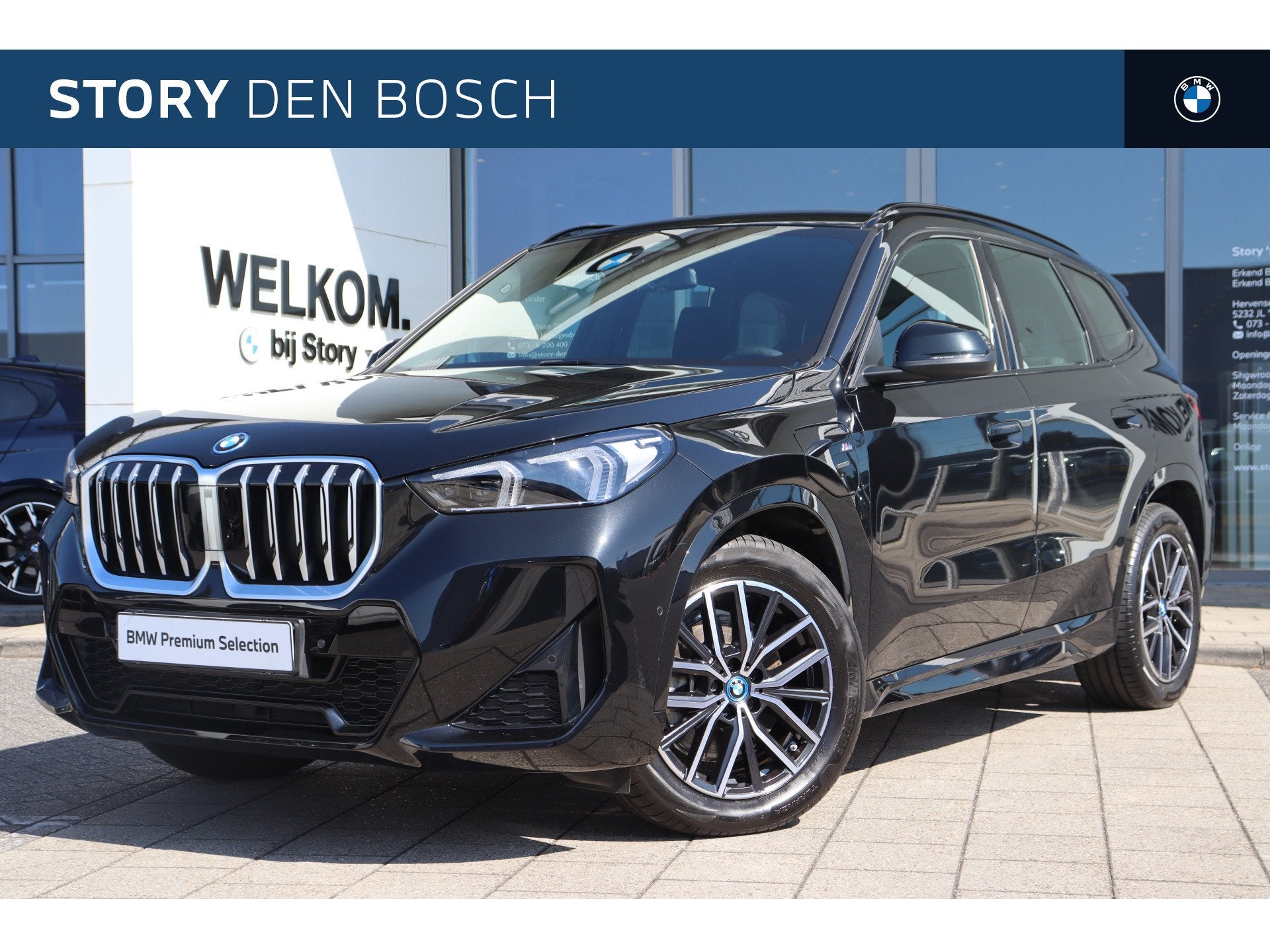 BMW iX1 eDrive20 M Sport / Trekhaak / Panoramadak / Sportsto, Auto's, Gebruikt, Met garantie (alle), 24 min, Zwart