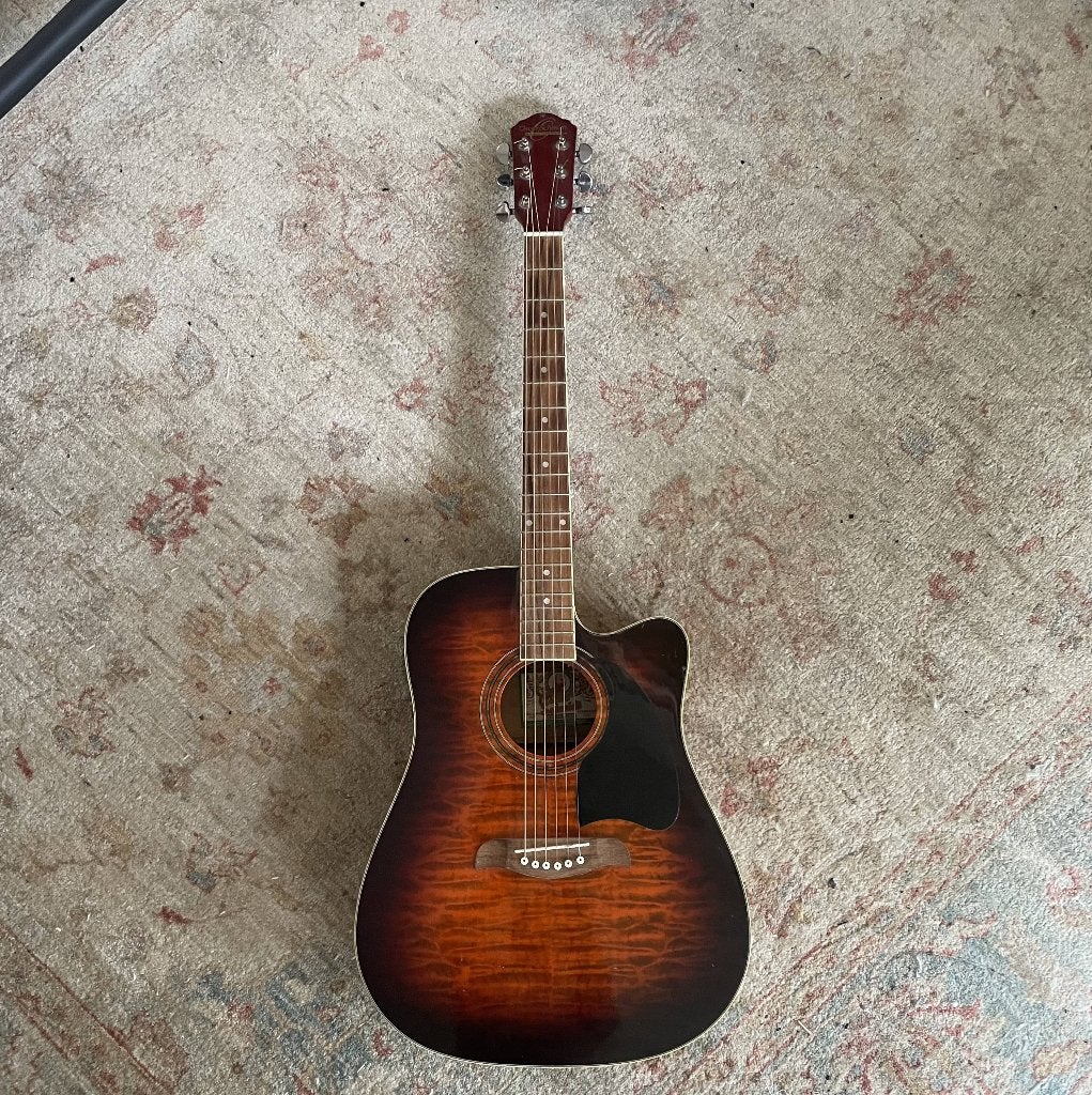 Gitaar (Oscar Schmidt) acoustische/electrische gitaar, Ophalen, Gebruikt, Overige typen