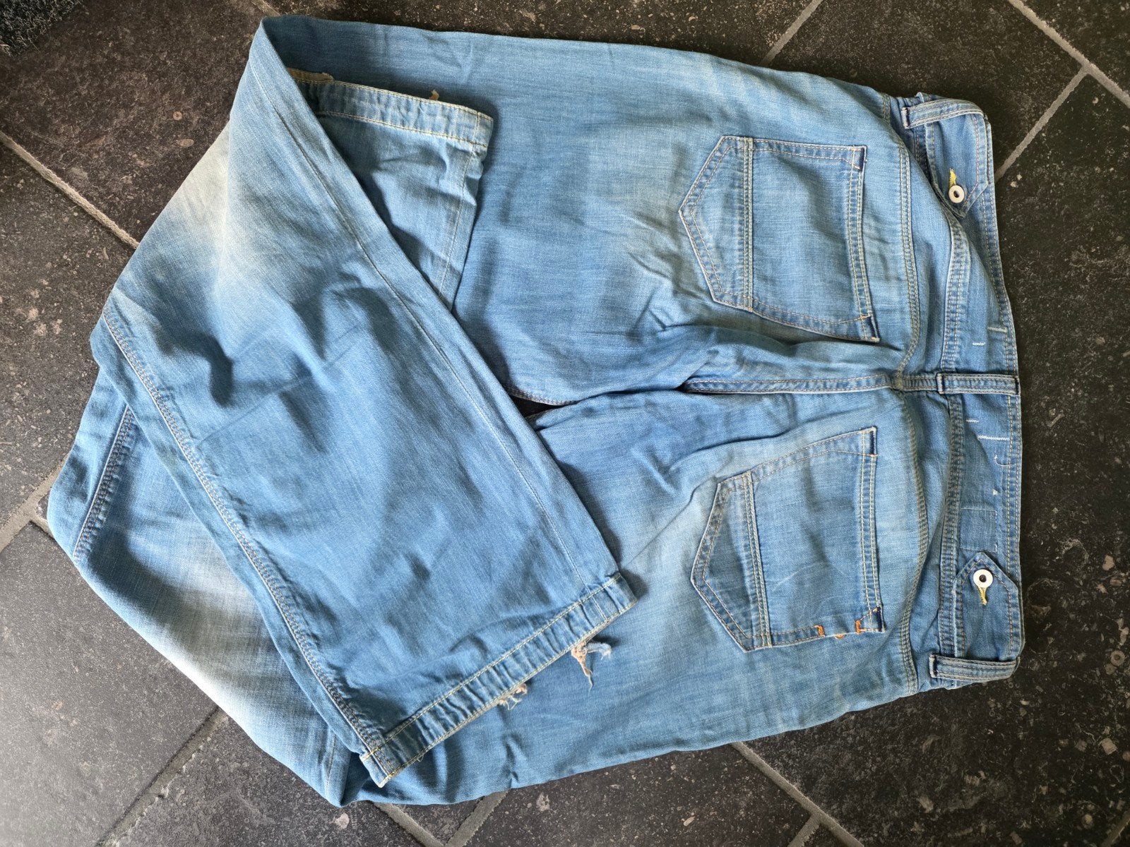 Kuyichi Jeans lichtblauw Maat 32 wijde pijp, Blauw, Ophalen of Verzenden, Kuyichi, W30 - W32 (confectie 38/40)
