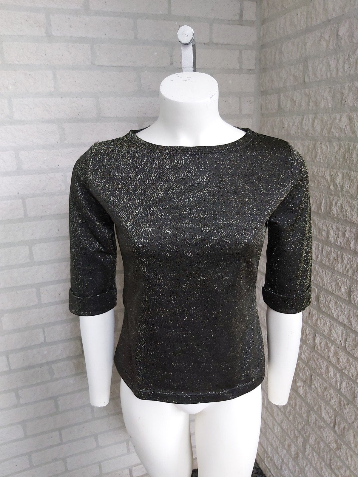 Goud glitter shirt maat M, Ophalen of Verzenden, Nieuw, Maat 38/40 (M), Korte mouw