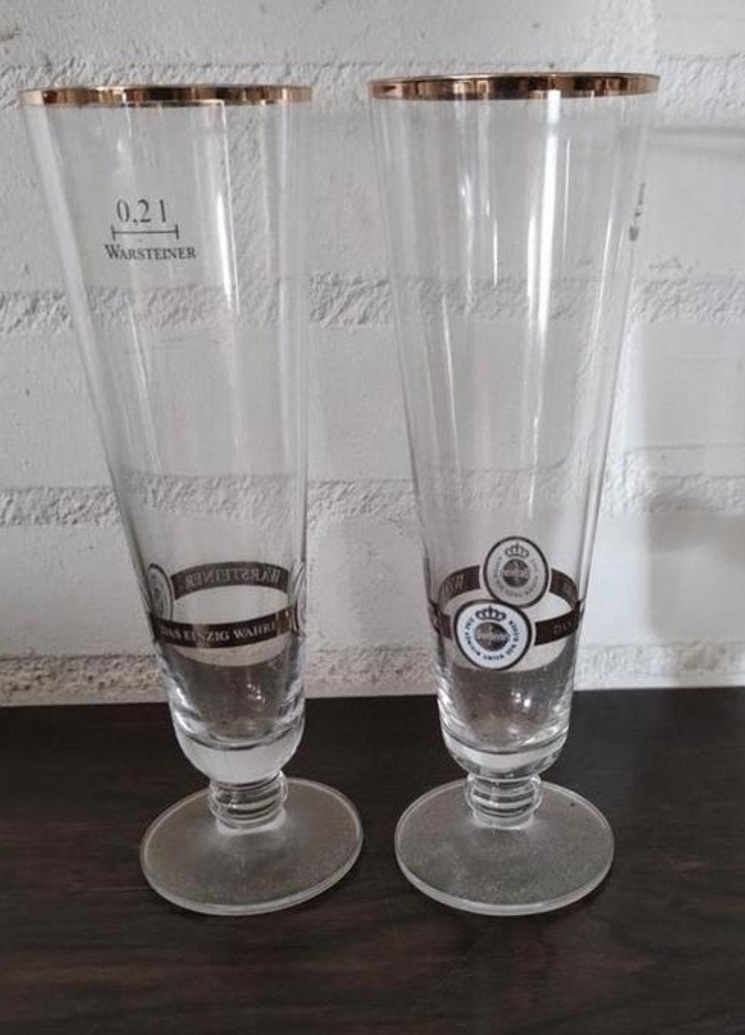 Warsteiner Tulpglazen 0,2 cl, Verzamelen, Glas en Borrelglaasjes, Ophalen, Bierglas