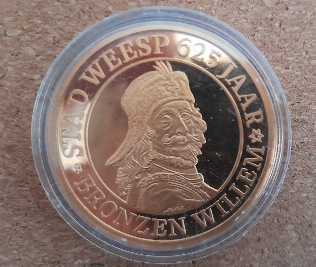 Bronzen Willem - Weesp 625, Ophalen, Koningin Beatrix, Overige waardes, Losse munt