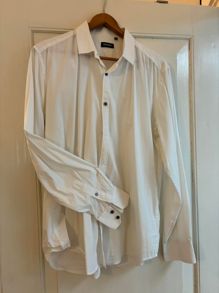 Heren overhemd, wit, antonio Morato maat xxl, Kleding | Heren, Ophalen of Verzenden, Zo goed als nieuw, Wit