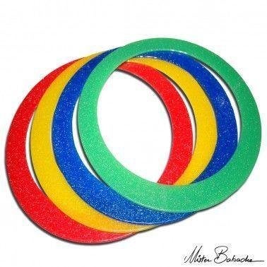 Mr. Babache Glitter jongleerring standaard 32 cm per stuk, Ophalen of Verzenden, Nieuw, Jongen of Meisje