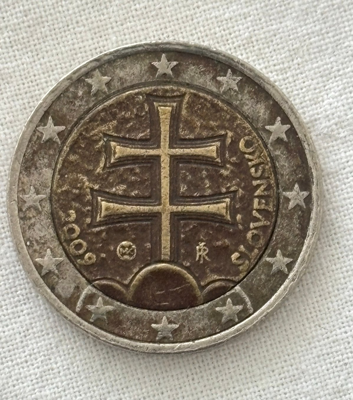 Slowakije €2 munt 2009, Ophalen of Verzenden, Slowakije, 2 euro, Losse munt