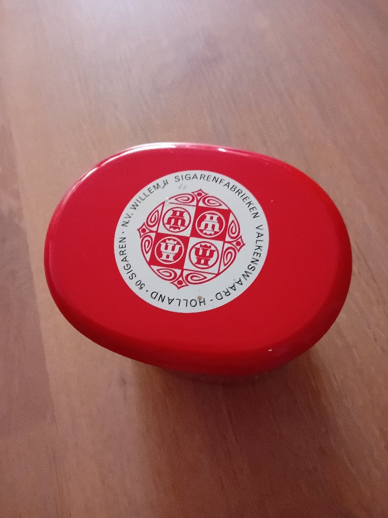 Sigaren blik Blik Sigaren Blikje Willem 2, Verzamelen, Ophalen of Verzenden, Gebruikt, Overige