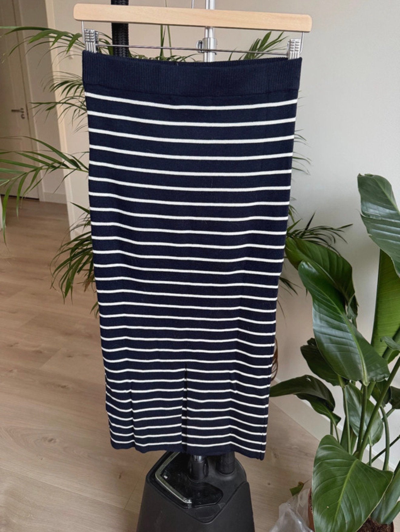 Zara gestreepte rok – navy/wit –maat S/36– NIEUW met kaartje, Wit, Ophalen of Verzenden, Zo goed als nieuw, Maat 36 (S)