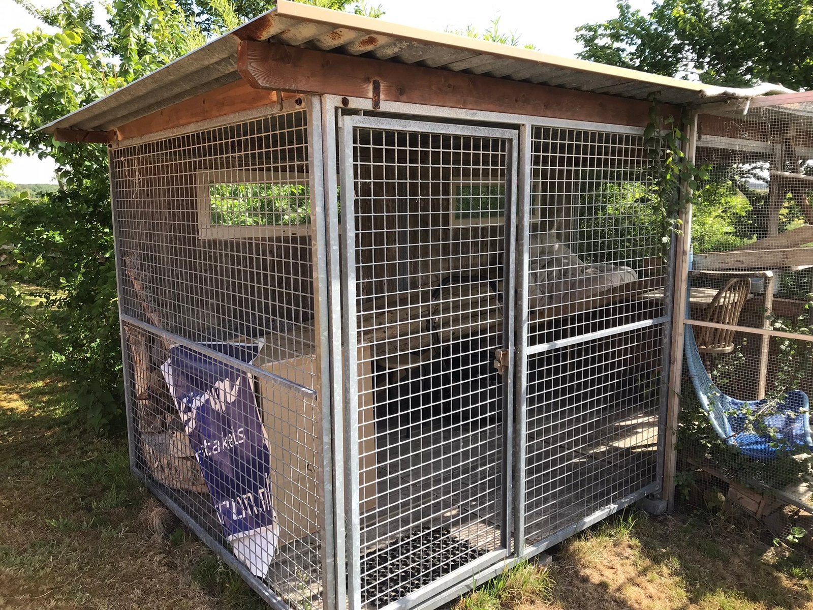 Honden kennel/ buitenverblijf voor (huis)dieren, Ophalen, Hondenkennel, 100 cm of meer, 110 cm of meer